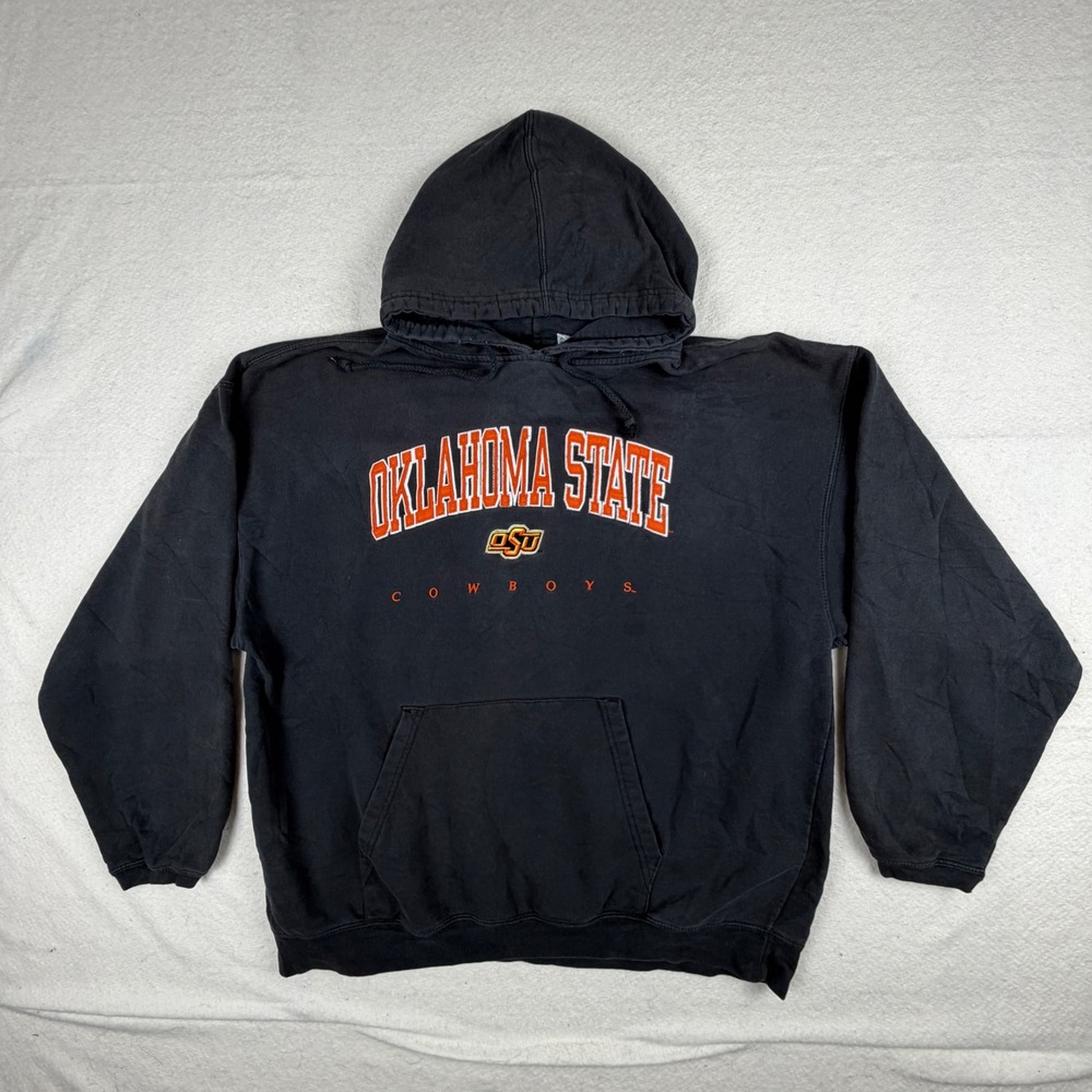 Cadre Athletic Oklahoma State Cowboys Hoodie Black XL Embroidered Vintage Style